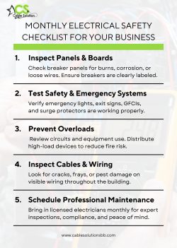 Monthly Electrical Safety Checklist for Your Business | Electrical Maintenance Services