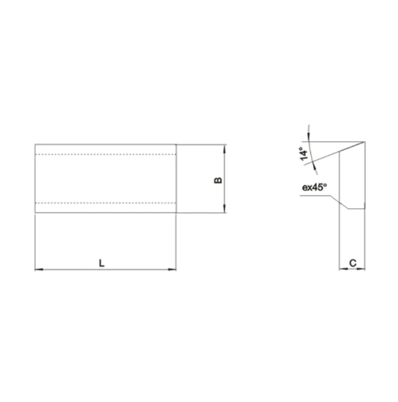 A1 Type For Cylindrical Tuming Cemented Carbide Cutting Tools