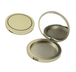 High-grade light luxury style 70.5g round monochrome powder case, light weight convenient to car ...