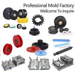 Cheap Custom Molded PU Rubber Plastic Gear Pulley Roller Wheel