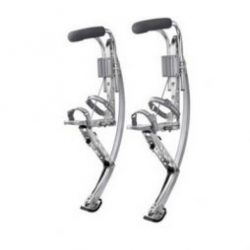 Adult Blue / Sliver Jumping Shoes Stilts Fitness Exercise Bouncing shoes