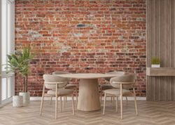 Rustic Red Brick Wallpaper Mural