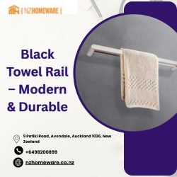 Black Towel Rail – Modern & Durable