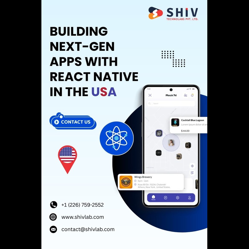 Trusted React Native App Development Services – USA by Shiv Technolabs