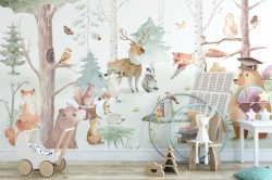Critter Classroom Wall Mural