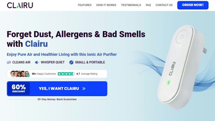FB@>> https://www.facebook.com/ClairuAirPurifierUK/