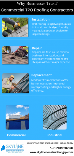 Commercial TPO Roofing That Keeps Your Building Safe