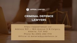 Criminal Defence Lawyers – Appeal Lawyer