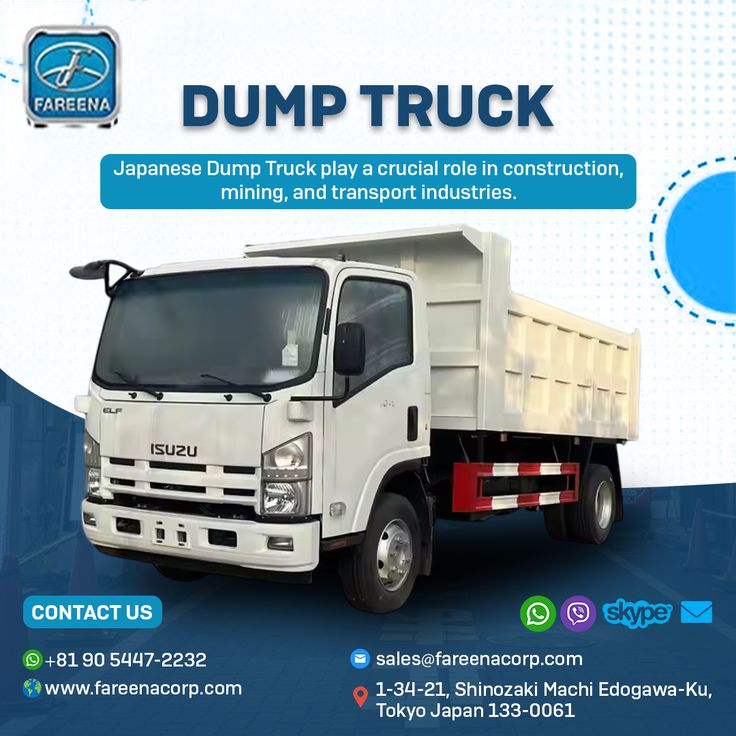 Dump Tipper Truck for Heavy Duty Work – Fareena Corporation