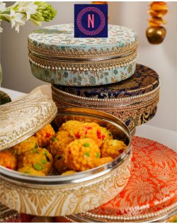 Elegant Laddu Boxes for Wedding Gifting | Navka Studio