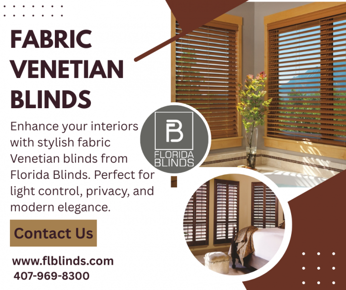 Stylish Fabric Venetian Blinds for Homes in Orlando