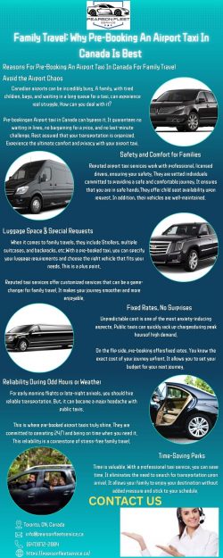 Family Travel Why Pre-Booking An Airport Taxi In Canada Is Best