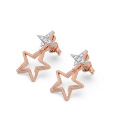 Buy Lab Diamond Rose Gold Earrings Online for Women