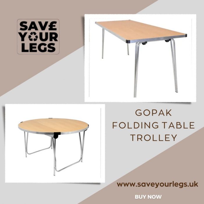 Gopak Folding Table Trolley For Professional Spaces