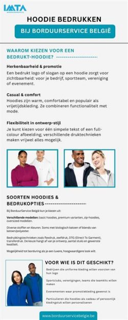 HOODIE BEDRUKKEN BIJ BORDUURSERVICE BELGIE
