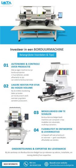 Investeer in een Borduurmachine belangrijkstw Voordelen & Tips
