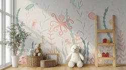 Pastel Marine Symphony Mural