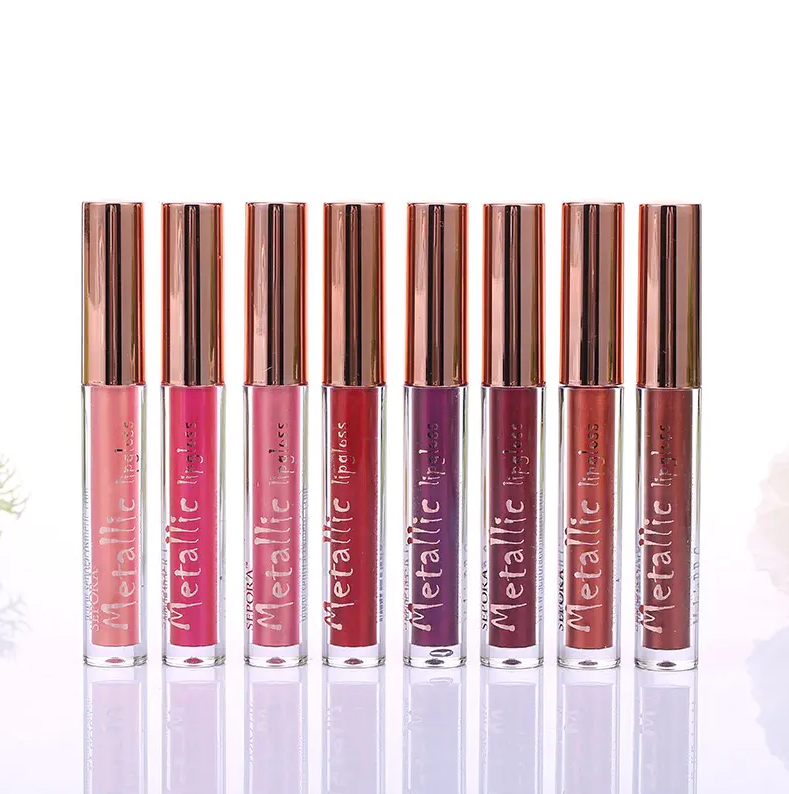 8 Colors Metallic Glitter Liquid Lipstick