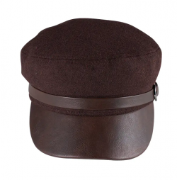 Ladies Suede Leather Mariner Cap Beret: Elegant and Versatile Fashion Accessory
