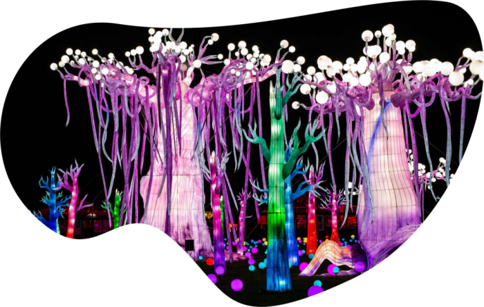 Landscape and light sculptures