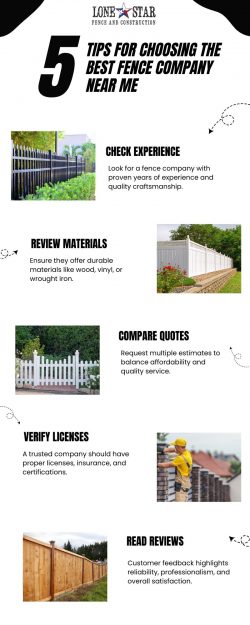 5 Tips for Choosing the Best Fence Company Near Me