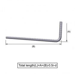 YB/T 4262-2011 Standard Straight Cut Rebar Shape Code 11, 12 L Bars