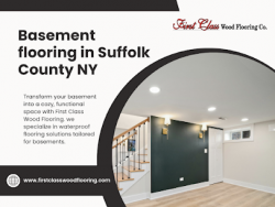 Basement hardwood flooring in Suffolk County, NY