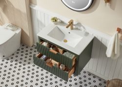 custom floating vanity