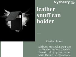 Nysberry Leather Snuff Can Holder Premium Style Meets Durability