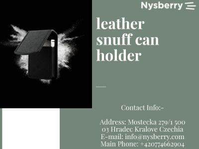Nysberry Leather Snuff Can Holder Premium Style Meets Durability