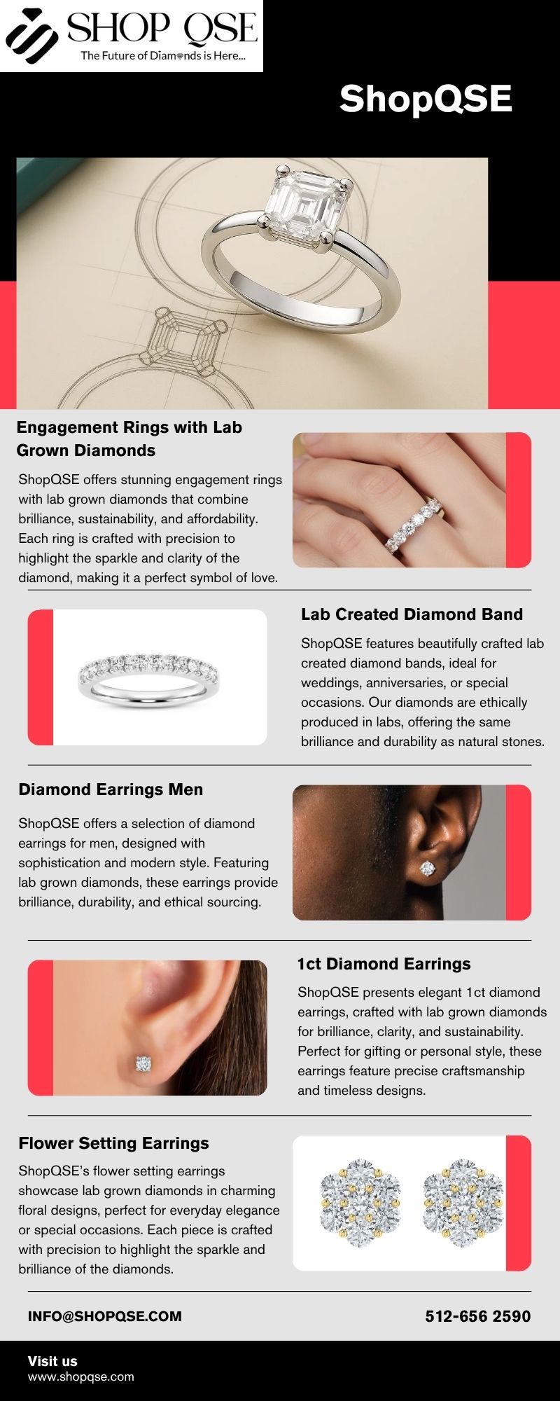 Stunning Affordable Lab Grown Diamonds | ShopQSE