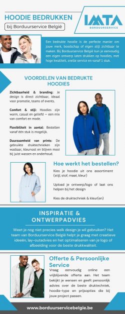 Hoodie Bedrukken bij Bordurrservice Belgie