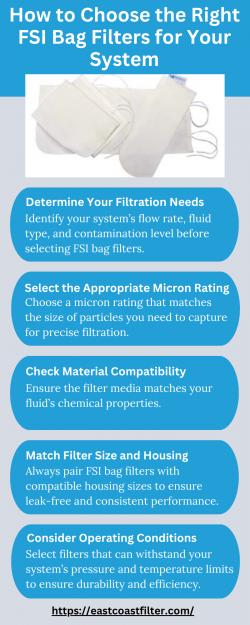 How to Choose the Right FSI Bag Filters for Your System