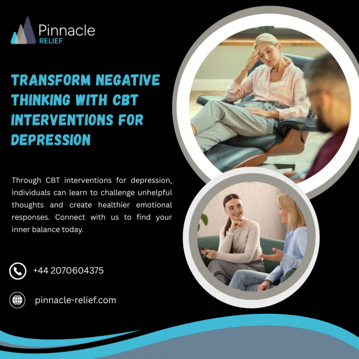 CBT Interventions for Depression for Lasting Relief