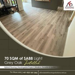 Light Grey Oak flooring in Perth