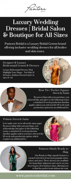 Explore Luxury Bridal Gowns at Pantora Bridal Collections