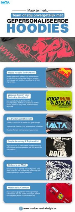 Maak je Merk,Team of Stijl Onvergetelijk met Gepersonaliseerde hoodies