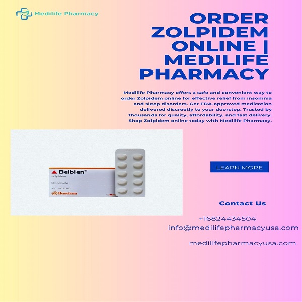 Order Zolpidem Online | Medilife Pharmacy