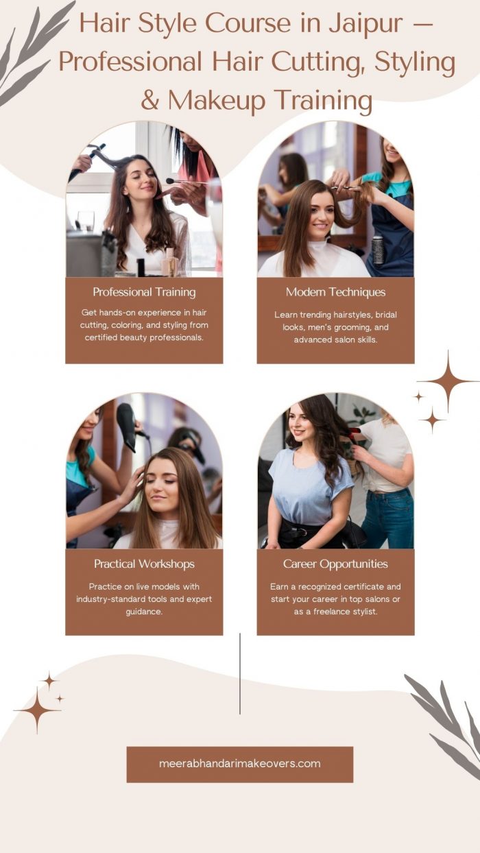 Hair Style Course in Jaipur – Professional Hair Cutting, Styling & Makeup Training