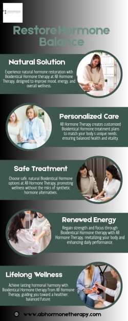 Restore Hormone Balance – AB Hormone Therapy