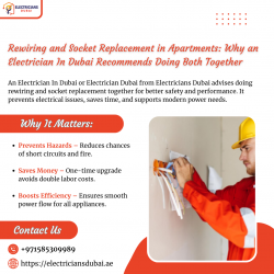 Rewiring and Socket Replacement in Apartments: Why an Electrician In Dubai Recommends Doing Both ...