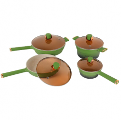 Premium Non-Stick Lightweight Aluminum Pot Set for Easy Cooking