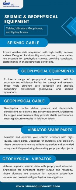 Seismic & Geophysical Equipment: Cables, Vibrators, Geophones, and Hydrophones