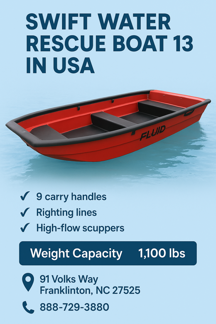 Swift Water Rescue Boat 13 Available in USA