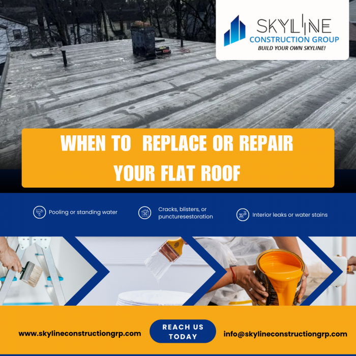 When to Replace or Repair Your Flat Roof?