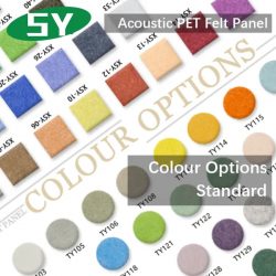 Color Options – Acoustic PET Felt Panel