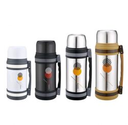 Large Stainless Steel Wide Mouth Vacuum Travel Pot