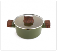 Durable Aluminum Cookware Casserole for Everyday Cooking