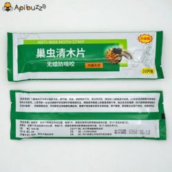 APIBUZZ Hive Wax Moth Treatment Wooden Strips | 10-Unit Pack