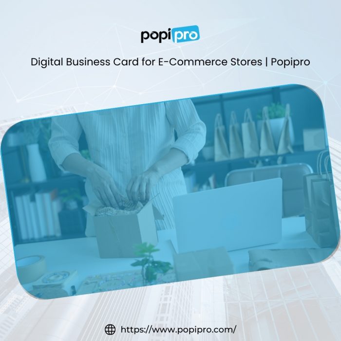 Digital Business Card for E-Commerce Stores | Popipro